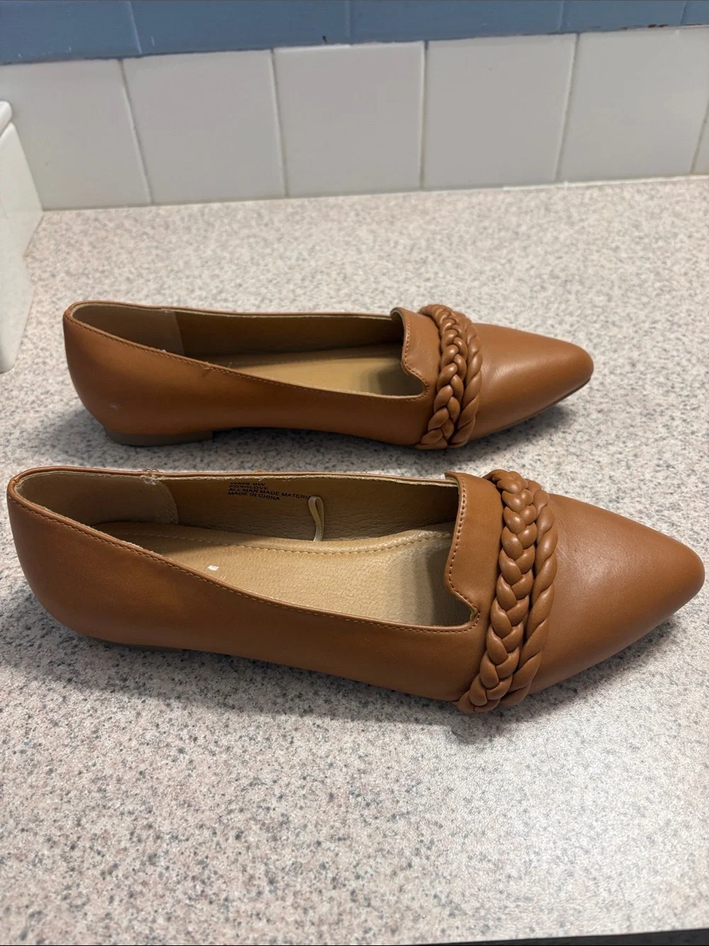 Report Braided-Trim Pointed Flats